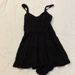 Women’s Blue Rain Black Romper